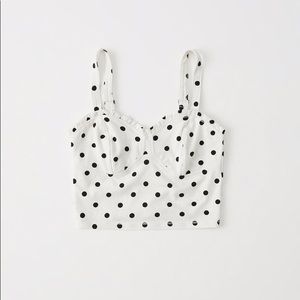 abercrombie & fitch polka dot cami
